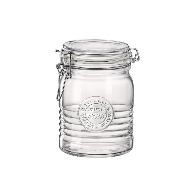 OFFICINA 1825 VASO ERMETICO VETRO 750ml BORMIOLI ø10,8cm H.13,6cm