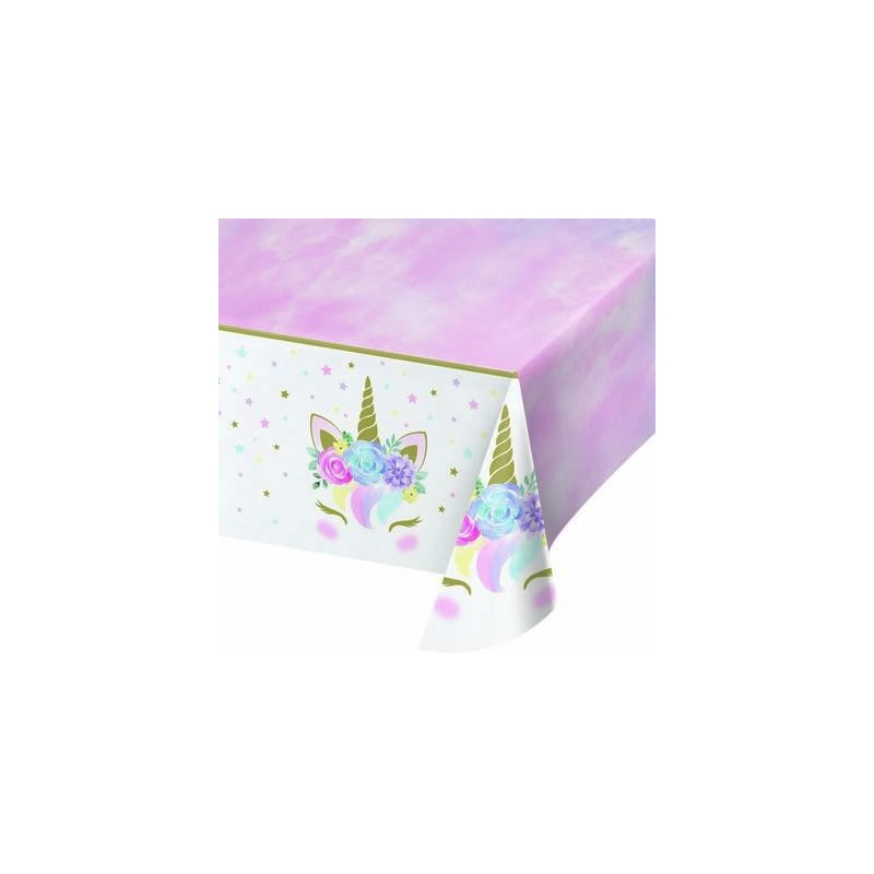 TOVAGLIA PLASTICA 137x259cm UNICORNO BABY