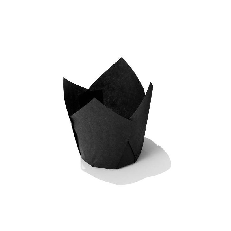 PIROTTINI TULIP 50x50mm H.72mm NERO 120pz