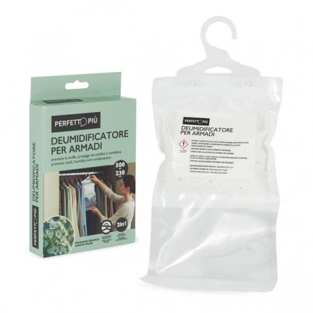 DEUMIDIFICATORE ARMADIO C/APPENDINO 230gr MUSCHIO BIANCO