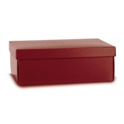 SCATOLA F/COPERCHIO EASY 38x26x13cm FIBRA BORDEAUX