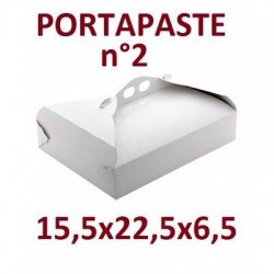 SCATOLA P.PASTE POLIT. N°2 15,5x22,5x6,5cm BIANCO RAMAGE