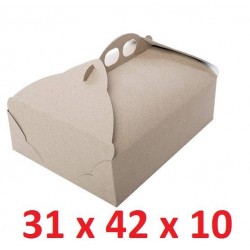 SCATOLA PORTA TORTA RETTANGOLARE 31x42x10 ECOLIFE