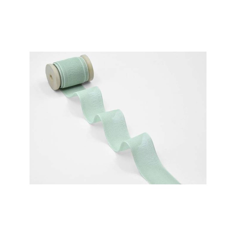 NASTRO CRÊPE mm25x25mt EFFETTO SETA VERDE MARE