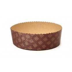 FORMA COTTURA PANETTONE BASSO 500gr ø170x55mm 6 PEZZI