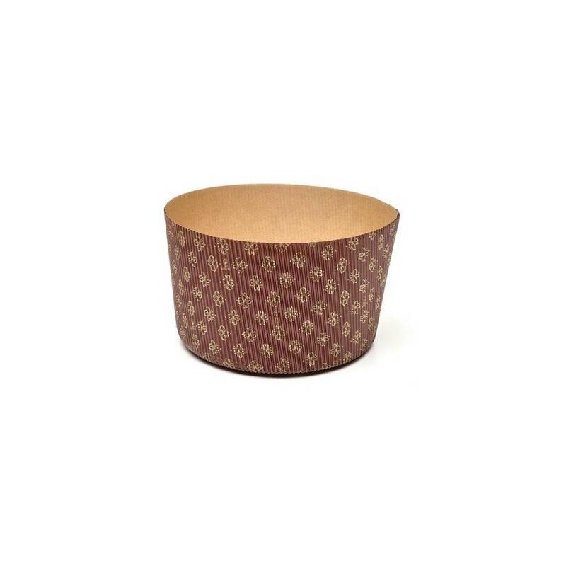 FORMA COTTURA PANETTONE ALTO 750gr RIGIDO ø155x110mm 2 PEZZI