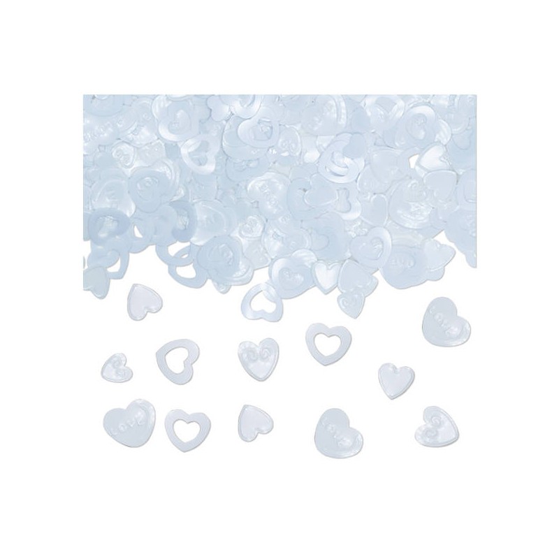 CONFETTI PARTY CUORE BIANCO 15gr