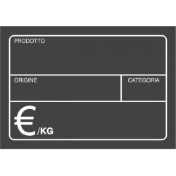 CARTELLO SEGNAPREZZO FRUTTA 21x15 10pz LAVAGNA