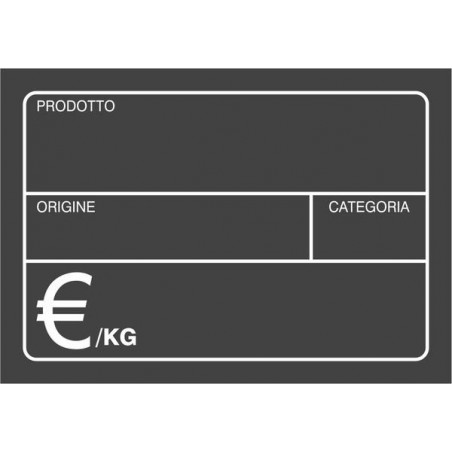 CARTELLO SEGNAPREZZO FRUTTA 21x15 10pz LAVAGNA