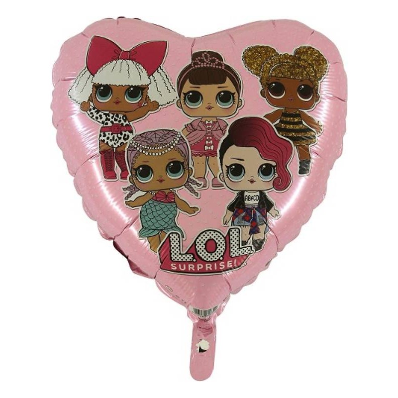 PALLONE MYLAR CUORE 45cm LOL SURPRISE