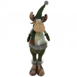 RENNA IN PIEDI VERDE C/CAPPELLO 17x16x62cm