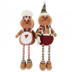 SOGGETTI PAN DI ZENZERO IN TESSUTO CON VESTITINI...