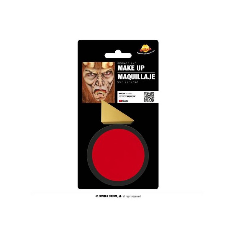 TRUCCO ROSSO CON SPUGNA