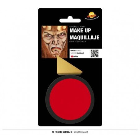TRUCCO ROSSO CON SPUGNA