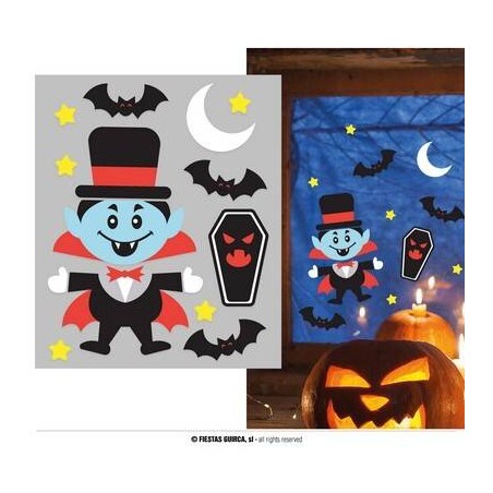 DECORAZIONE IN GEL 20x25cm VAMPIRI