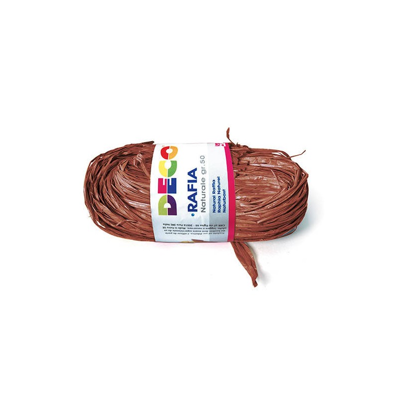 RAPHIA NATURALE gr.50 CWR MARRONE