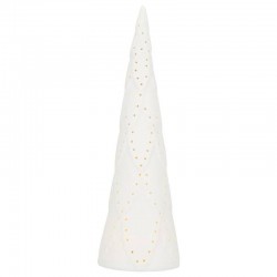 ALBERO PORCELLANA BIANCO C/LED 10x10x31cm