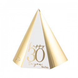 CAPPELLINO HAPPY 30 BIANCO/ORO 4pz
