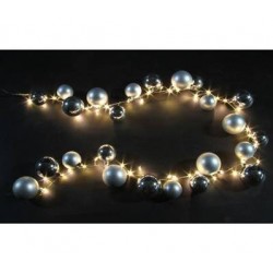 CATENA 24 PALLINE C/LUCE CALDA 120 LED