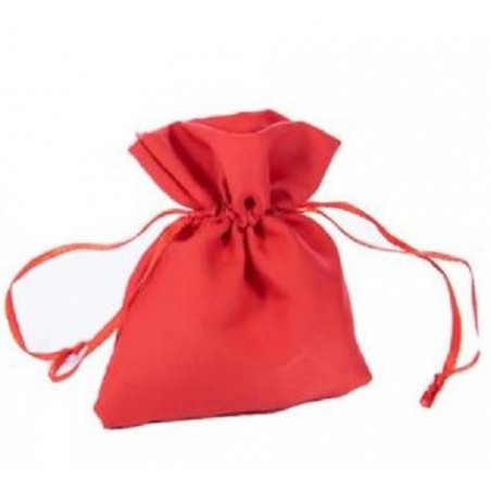 SACCHETTO COTONE ROSSO H.8cm 12pz