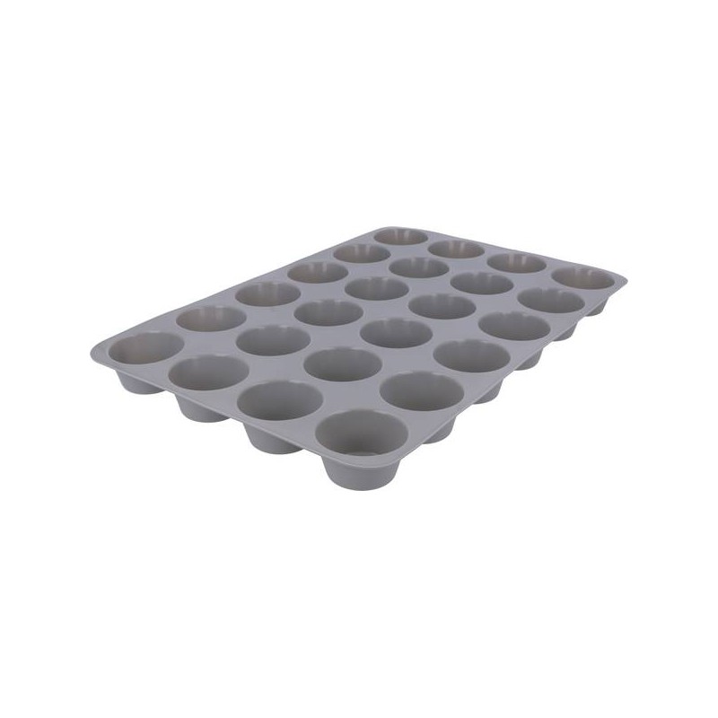 TEGLIA PER 24  MINI MUFFIN IN SILICONE 33x23x2,5cm