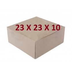 SCATOLA TORTA QUADRATA DAMA MIS.23x23x10 ECOLIFE