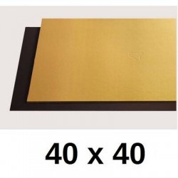 TAVOLETTE CARTONE 2400gr/mq ORO/NERO 40x40cm LISCE 10kg