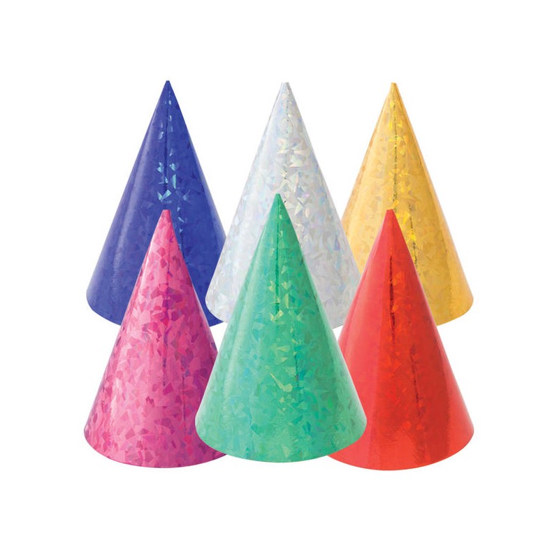 CAPPELLINI OLOGRAFICI ASSORTITI 6pz