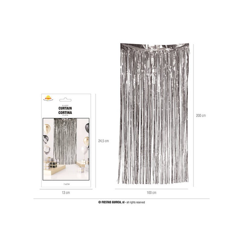 TENDA ARGENTO METAL 100x200cm
