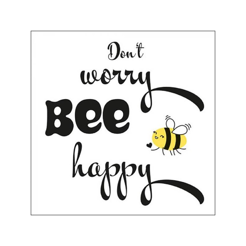 TOVAGLIOLI 33x33 BEE HAPPY BEE 20pz