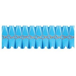 NASTRO GIROTORTA PVC CELESTE FLOREAL 15mt