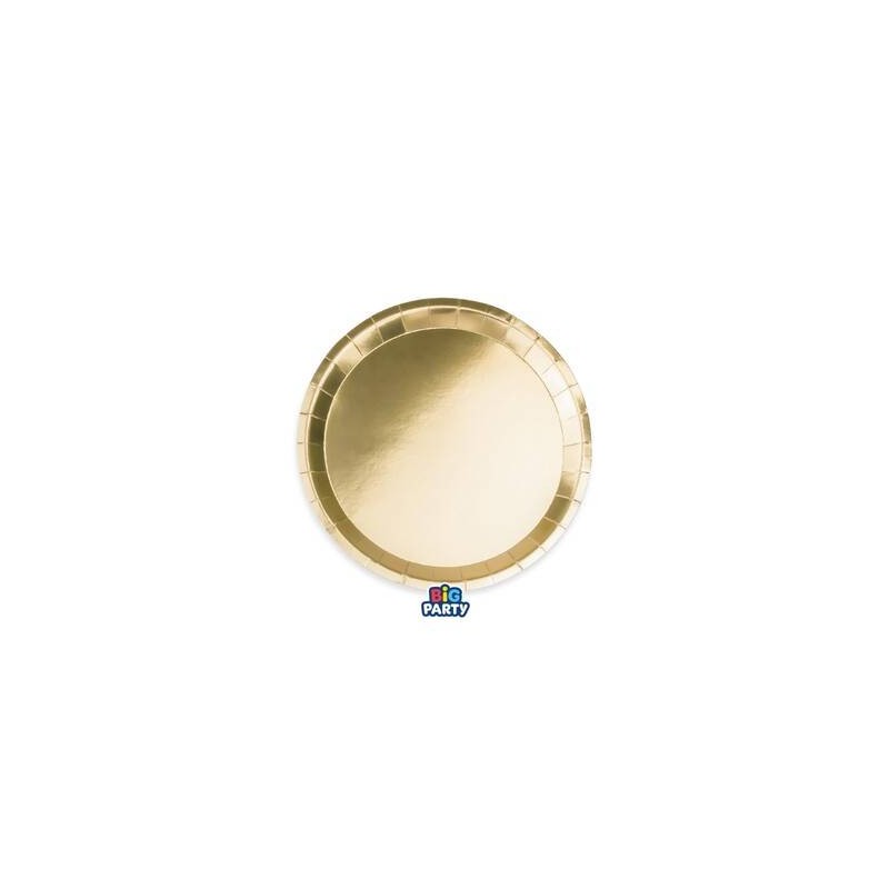 PIATTI DESSERT ø18cm ORO METAL 6pz