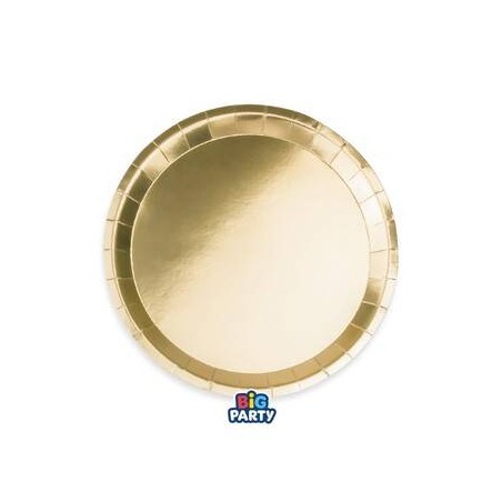 PIATTI DESSERT ø18cm ORO METAL 6pz