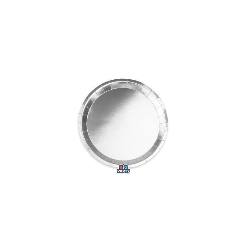 PIATTI PIANI ø22cm ARGENTO METAL 6pz