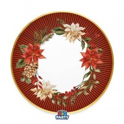 PIATTI PIANI ø25cm BOUQUET DE NOEL 6pz