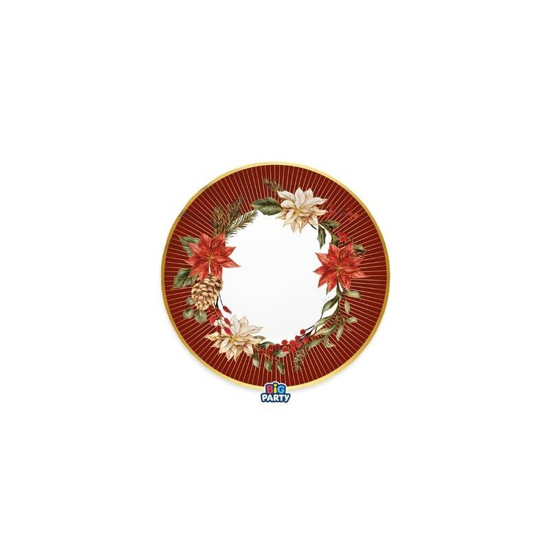 PIATTI PIANI ø25cm BOUQUET DE NOEL 6pz