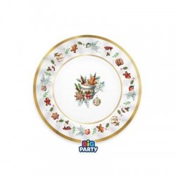 PIATTI DESSERT ø20cm TARTAN GINGERBREAD 6pz