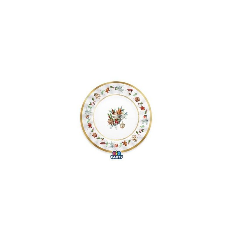 PIATTI DESSERT ø20cm TARTAN GINGERBREAD 6pz