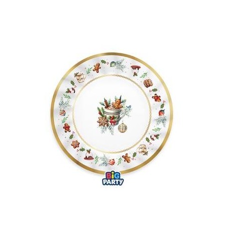 PIATTI DESSERT ø20cm TARTAN GINGERBREAD 6pz