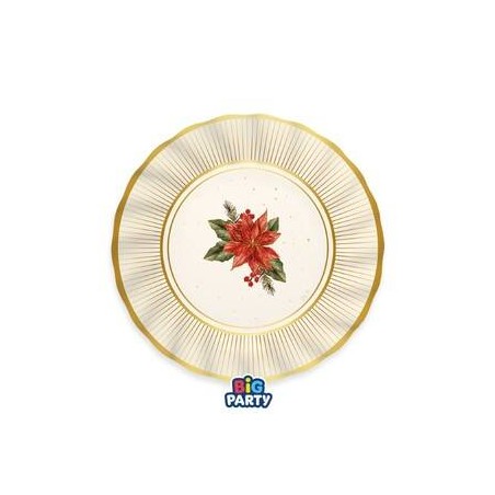 PIATTI DESSERT ø20cm BOUQUET DE NOEL 6pz
