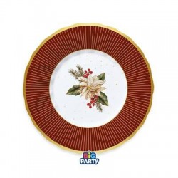 PIATTI FONDI ø24cm BOUQUET DE NOEL 6pz