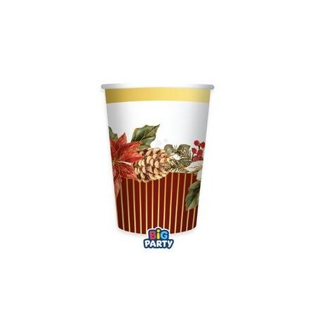 BICCHIERI 250cc BOUQUET DE NOEL 6pz