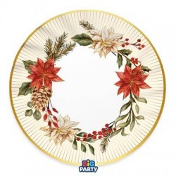 PIATTI MAXI ø30cm BOUQUET DE NOEL 6pz