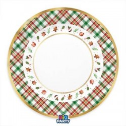 PIATTI MAXI ø30cm TARTAN GINGERBREAD 6pz