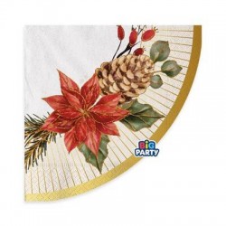 TOVAGLIOLI 33x33cm BOUQUET DE NOEL 16pz