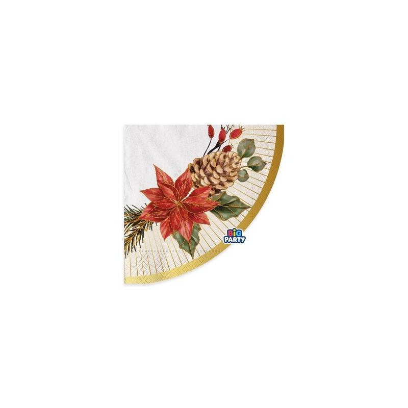 TOVAGLIOLI 33x33cm BOUQUET DE NOEL 16pz