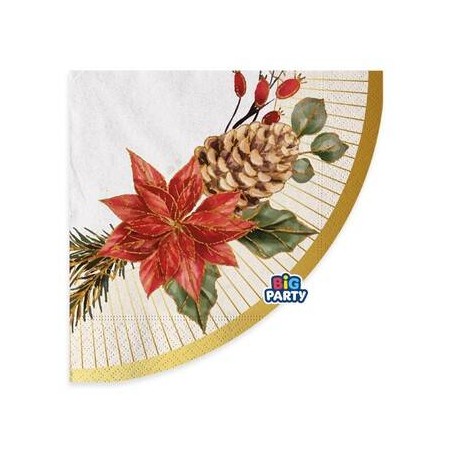 TOVAGLIOLI 33x33cm BOUQUET DE NOEL 16pz