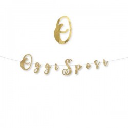 FESTONE ITALIC OGGI SPOSI ORO cm15x3mt