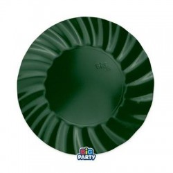PIATTI PIANI ø25 WAVY VERDE FORESTA 6pz