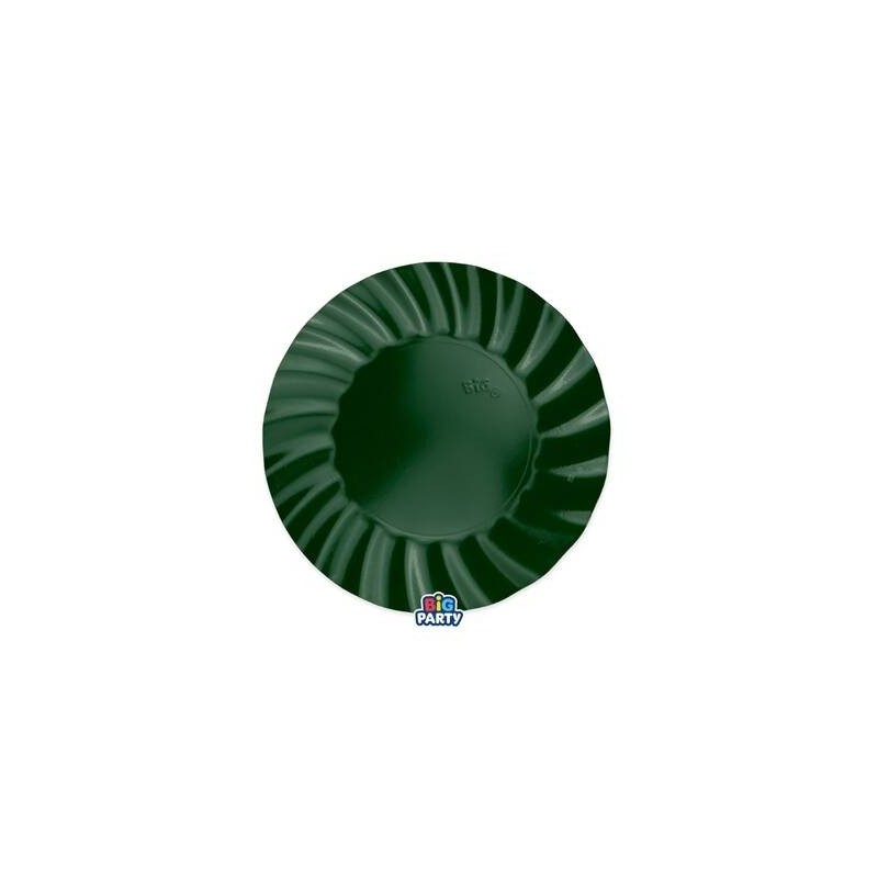 PIATTI PIANI ø25 WAVY VERDE FORESTA 6pz